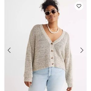 Madewell Marled Hartley Cardigan Sweater